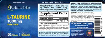 L-Taurine 1000 mg