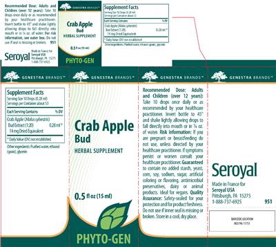 Photo of the Genestra Brands Crab Apple Bud label