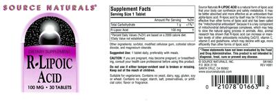 R-Lipoic Acid 100 mg