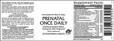 Prenatal Once Daily
