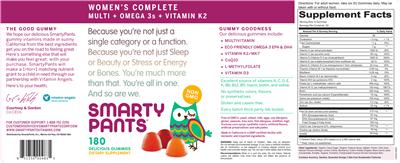 Photo of the SmartyPants Women's Complete label