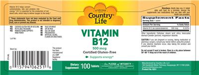 Vitamin B12 500 mcg