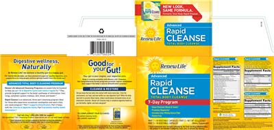 Photo of the Renew Life Rapid Cleanse 2 label