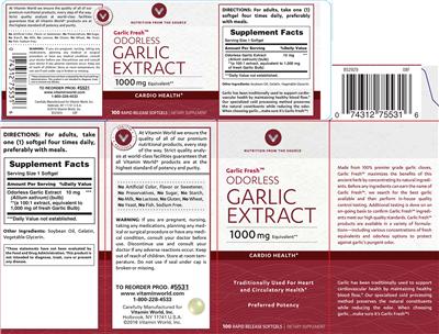 Oderless Garlic Extract