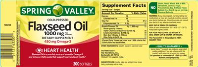 Cold-Pressed Flaxseed Oil 1000 mg