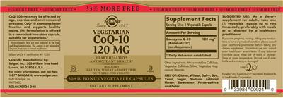 Vegetarian CoQ-10 120 mg