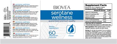Photo of the BIOVEA Serotane Wellness label