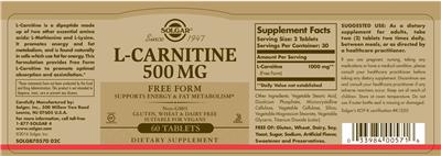 L-Carnitine 500 mg