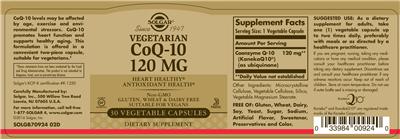 Vegetarian CoQ-10 120 mg
