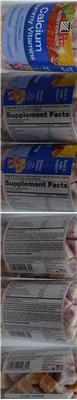 Photo of the Nutrition Now Calcium Gummy Vitamins label