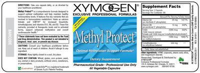 Photo of the XYMOGEN Methyl Protect label