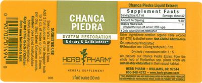 Photo of the Herb Pharm Chanca Piedra label