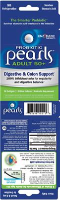 Photo of the Nature's Way Probiotic Pearls Adult 50+ label