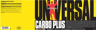 Photo of the Universal Universal Carbo Plus Unflavored label