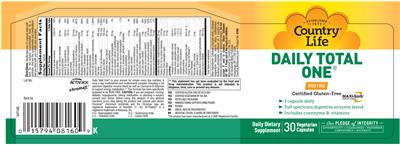 Photo of the Country Life Daily Total One Iron Free label