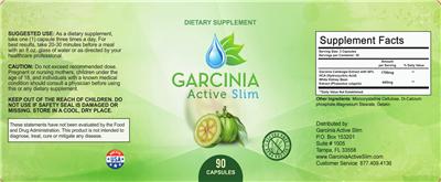 Photo of the Garcinia Active Slim Garcinia Active Slim label