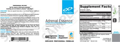 Photo of the XYMOGEN Adrenal Essence label
