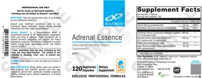 Photo of the XYMOGEN Adrenal Essence label