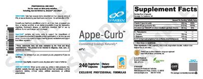 Photo of the XYMOGEN Appe-Curb label