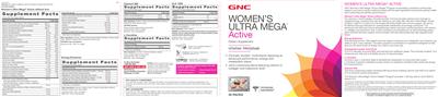 Photo of the GNC Women's Ultra Mega L-Carnitine label
