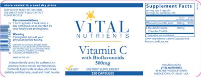 Vitamin C with Bioflavonoids 500 mg