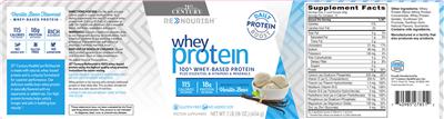 Photo of the 21st Century ReNourish Whey Protein Vanilla Bean label