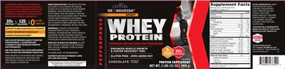 Photo of the 21st Century ReNourish Sport Whey Protein Chocolate label