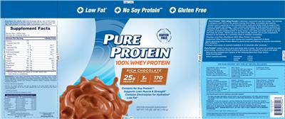 Pure Protein 100% Whey Protein Rich Chocolate
