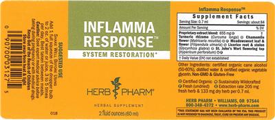 Photo of the Herb Pharm Inflamma Response label