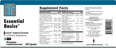 Photo of the Douglas Laboratories Essential Basics label