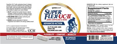 Photo of the NewtonEverett Super Flex-UC-II label