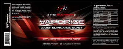 Photo of the EN Enraged Vaporize label