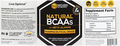 Photo of the NS Natural Stacks Natural BCAAs With Beta-Alanine label