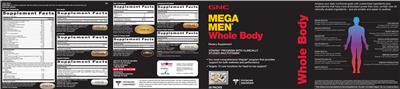 Photo of the GNC Mega Men Brain Health label