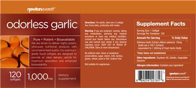 Photo of the NewtonEverett Odorless Garlic label