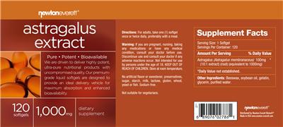 Photo of the NewtonEverett Astragalus Extract label