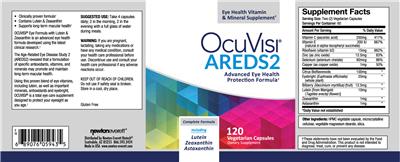 Photo of the NewtonEverett OcuVisi AredS2 label