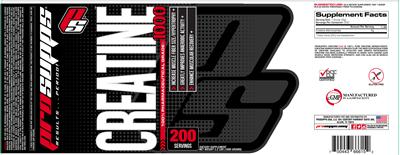 Photo of the PS ProSupps Creatine 1000 label