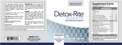 Photo of the NewtonEverett Detox-Rite label