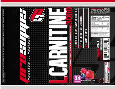 Photo of the PS ProSupps L-Carnitine 3000 Berry label