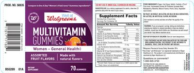 Photo of the Well At Walgreens Multivitamin Gummies label