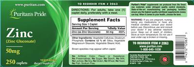 Zinc 50 mg