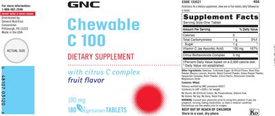 Chewable C 100 mg Fruit Flavor