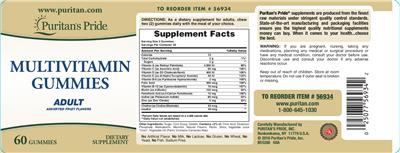 Multivitamin Gummies Adult