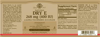 Natural Dry E 268 mg (400 IU)