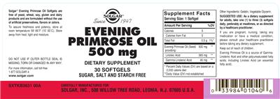 Evening Primrose Oil 500 mg