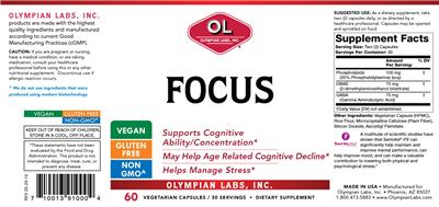 Photo of the OL Olympian Labs Focus label