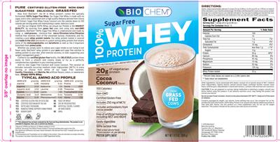 100% Sugar Free Whey Protein Cocoa Coconut Flavor