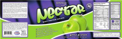 Photo of the Syntrax Nectar Apple Ecstasy label