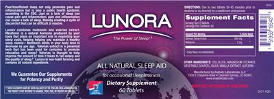 Photo of the Anabolic Laboratories Lunora label